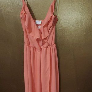 Everly Peachy Pink Flowy dress